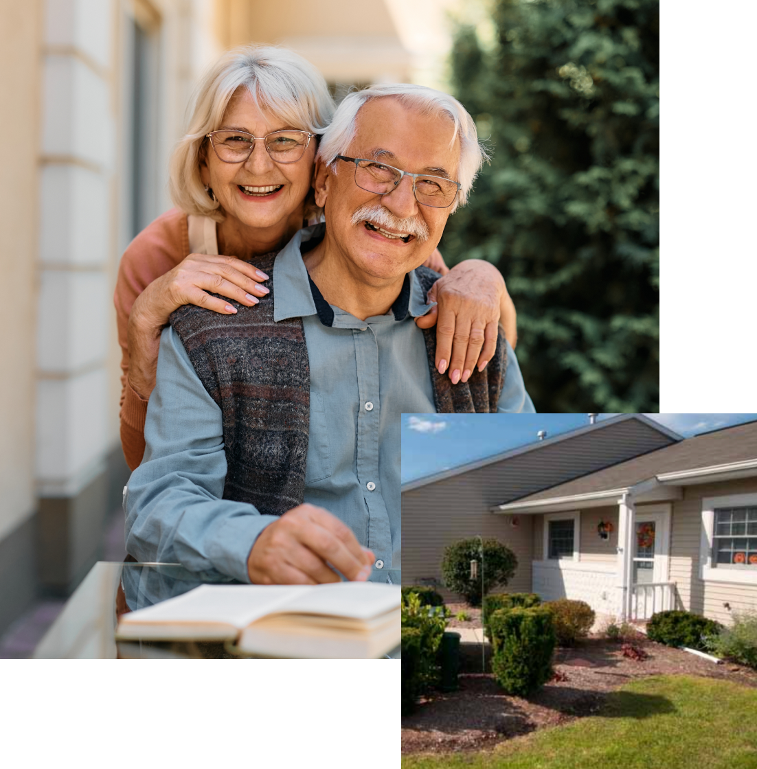 Happy-Couple-House Happy Couple Smiling with House